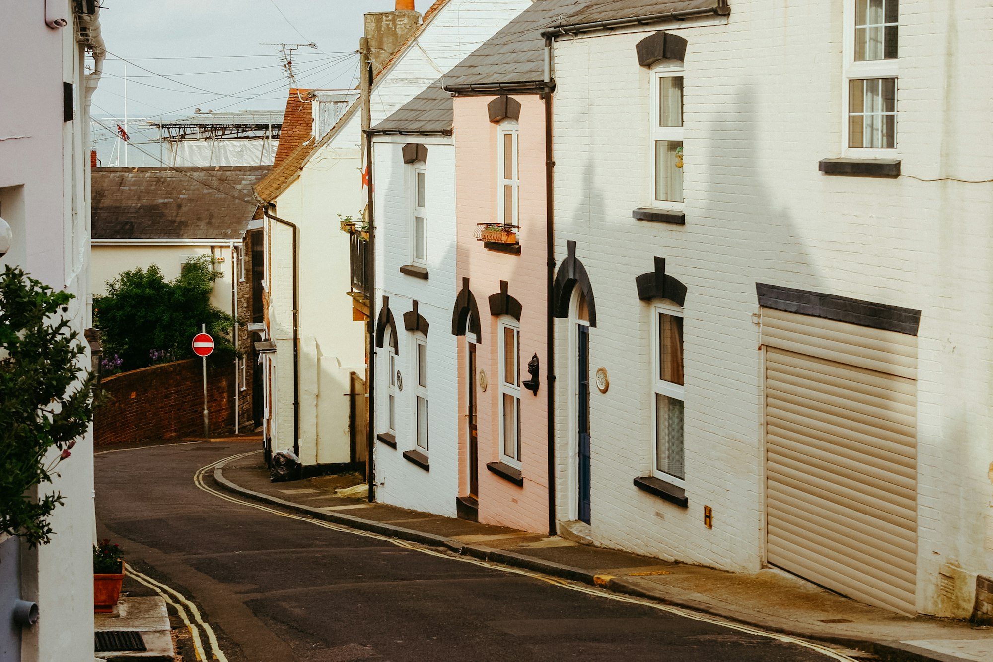 Colorful buildings in the streets of Southampton, England